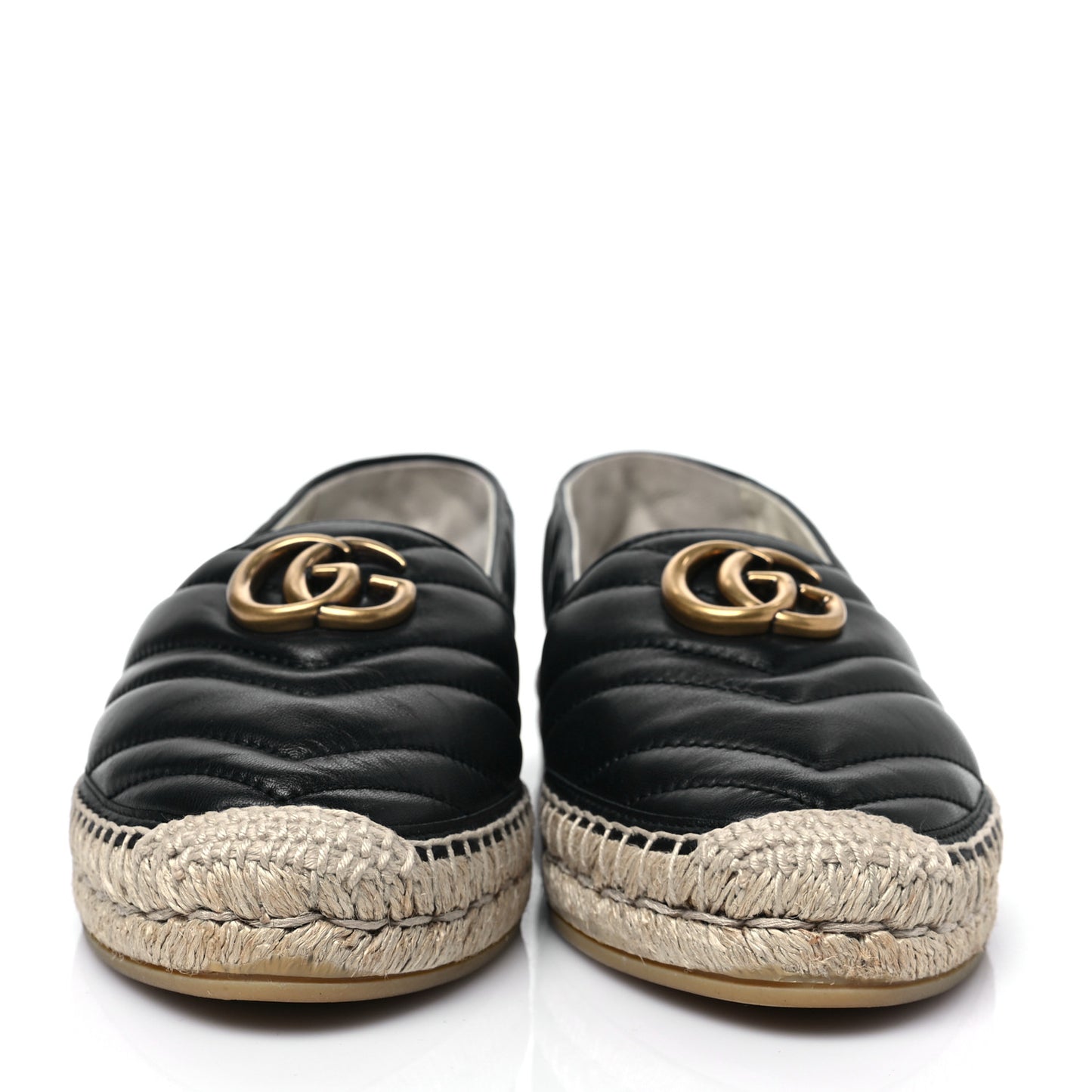 Nappa Matelasse GG Marmont Espadrilles 39 Black