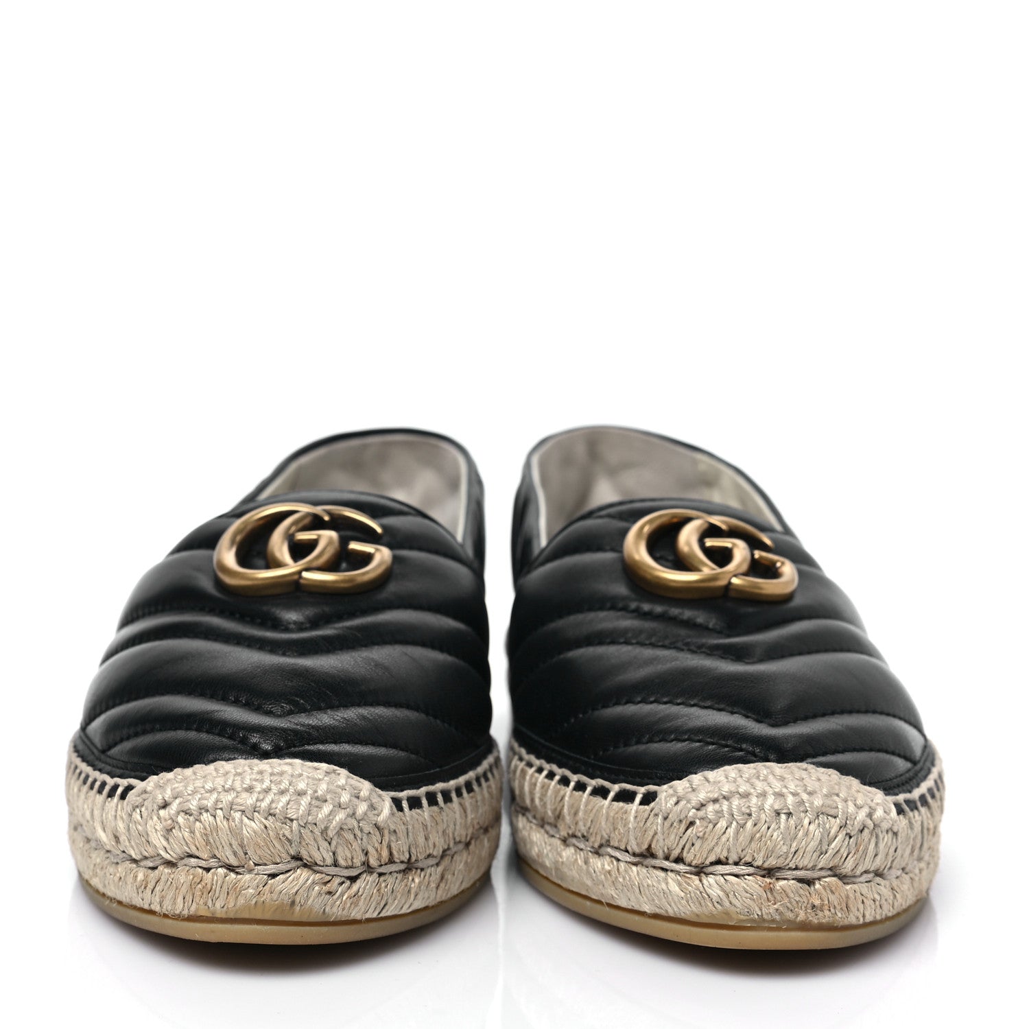 Gucci Nappa Matelasse GG Marmont Espadrilles 39 Black 2 of 9