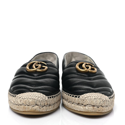 Gucci Nappa Matelasse GG Marmont Espadrilles 39 Black 2 of 9