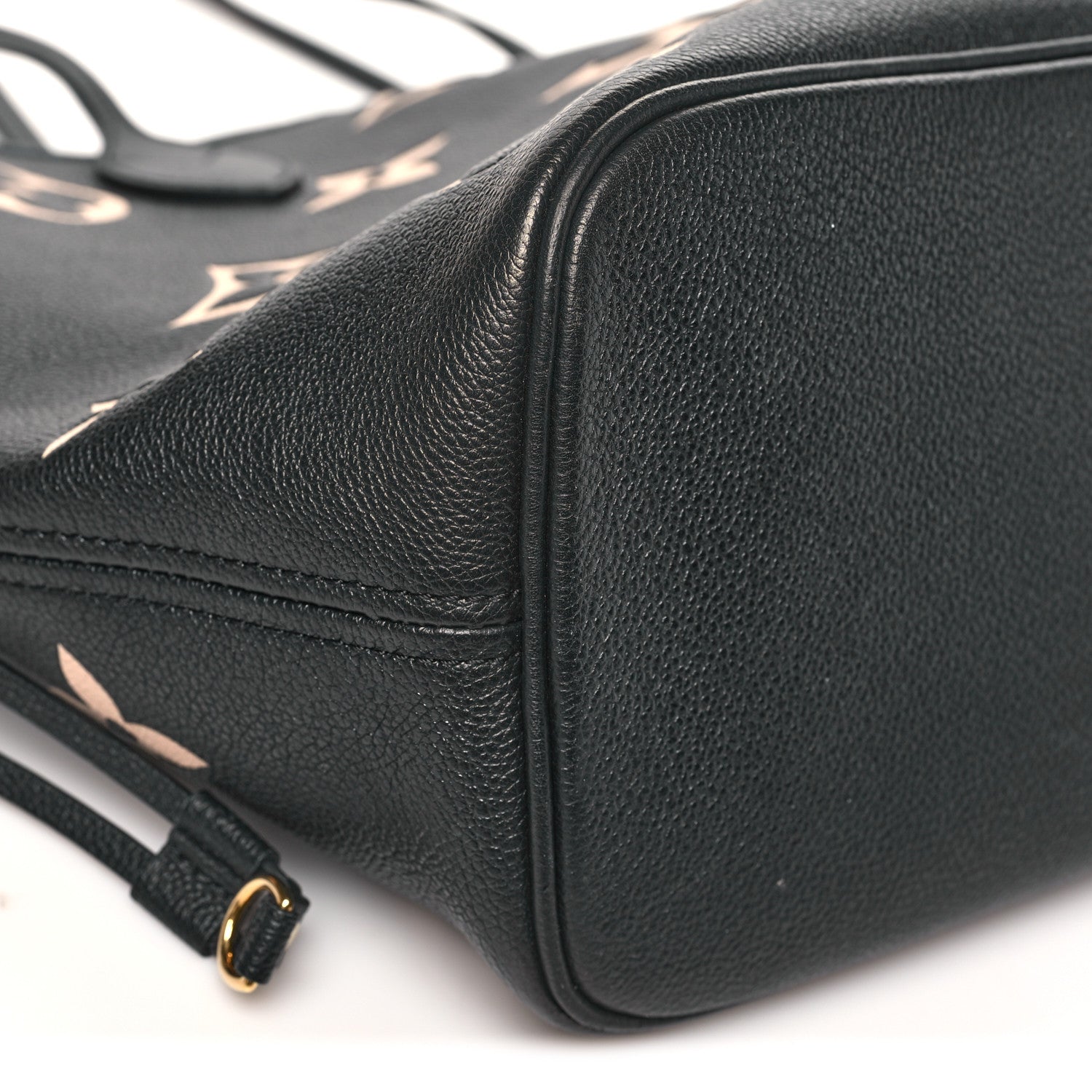 Louis Vuitton Empreinte Monogram Giant Neverfull MM Black Beige 8 of 9