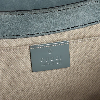 Gucci Patent Medium Emily Chain Shoulder Bag Green 6 of 13