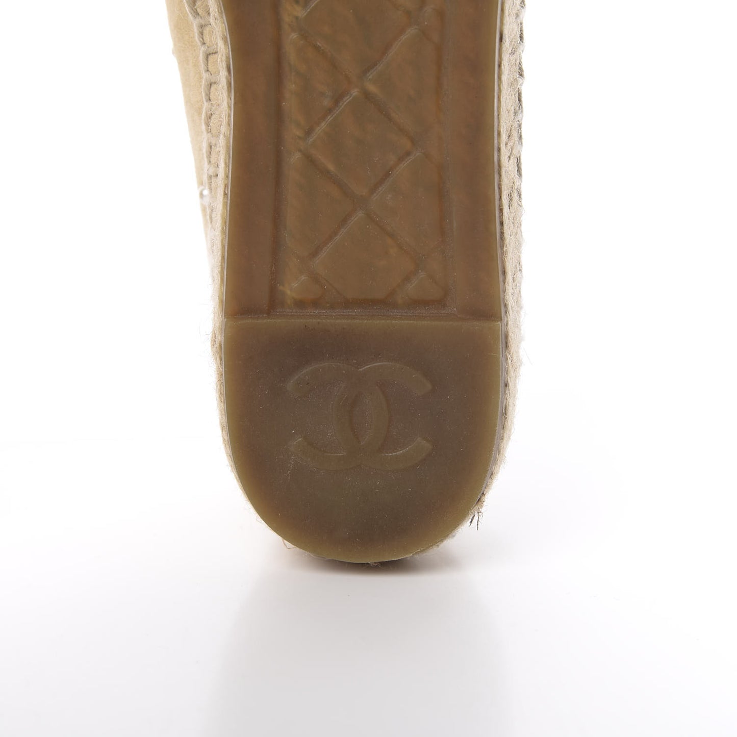 Suede Pearl CC Espadrilles 37 Beige Black