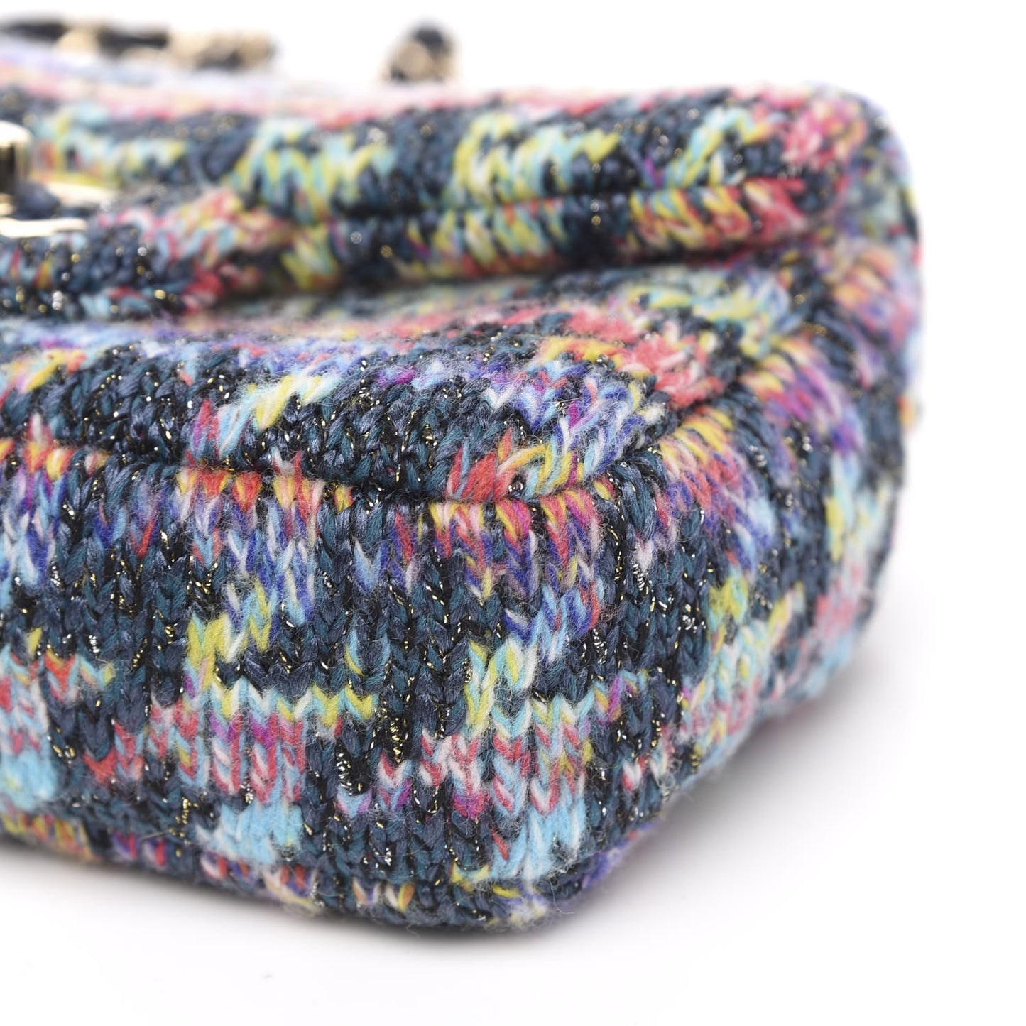 Knit Mini Rectangular Flap Multicolor