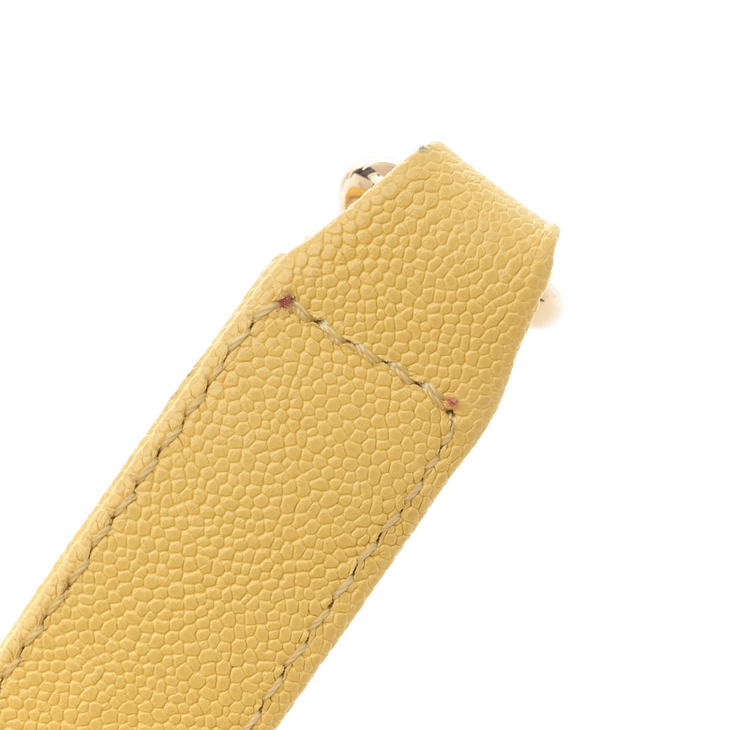 Caviar Chevron Quilted Medium Boy Flap Yellow