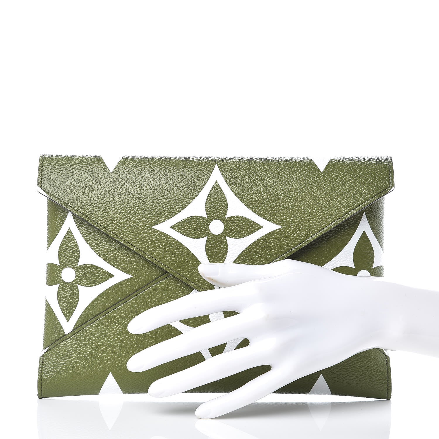 Louis Vuitton Monogram Giant Large Kirigami Pochette Kaki 2 of 10
