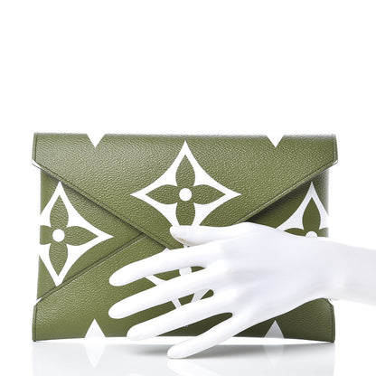 Louis Vuitton Monogram Giant Large Kirigami Pochette Kaki 2 of 10