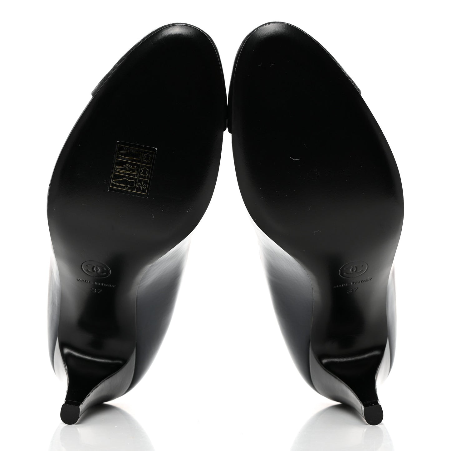 Shiny Goatskin Cap Toe Mary Jane Pumps 37 Navy Blue Dark Gray