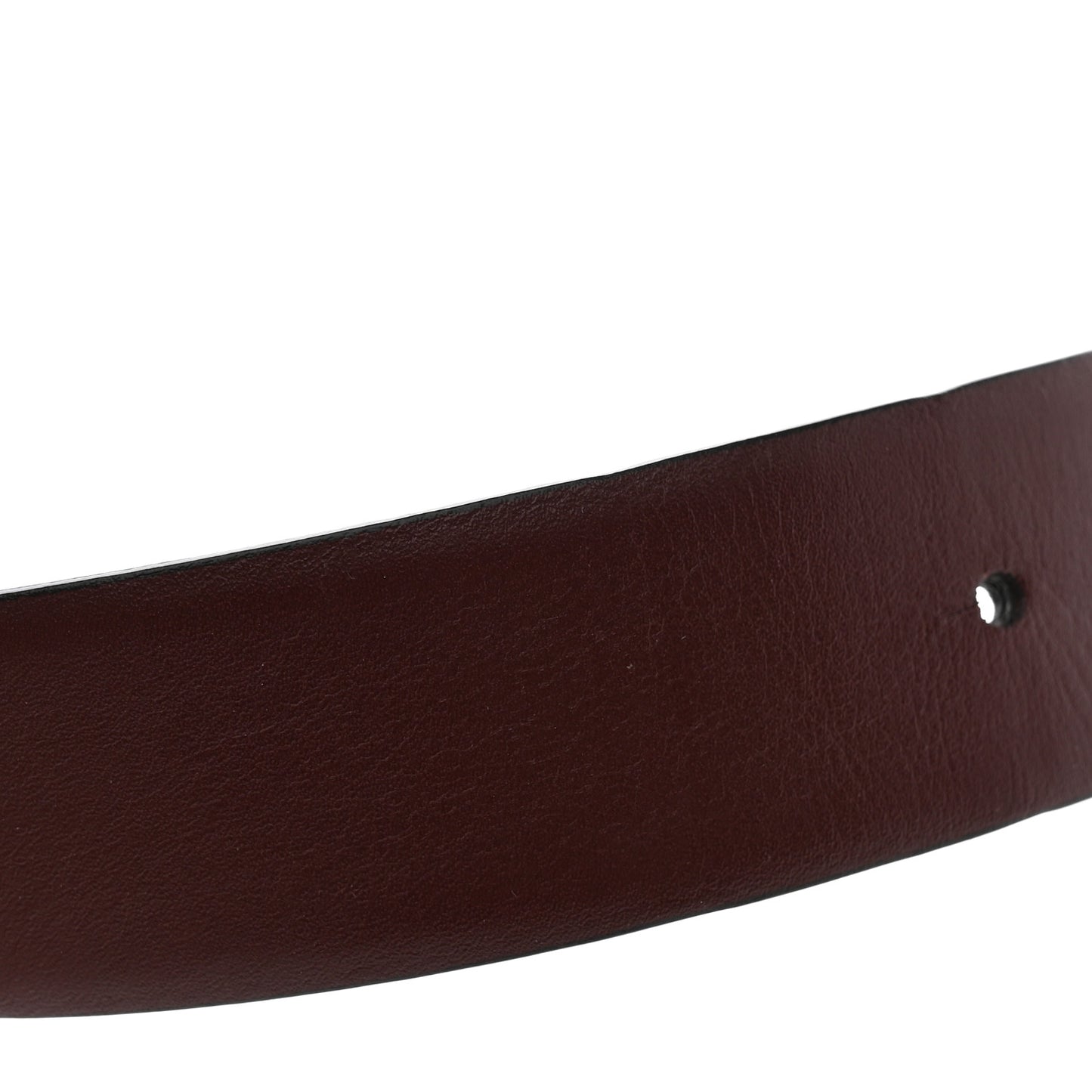 Calfskin CC Reversible Belt 80/32 Black Burgundy