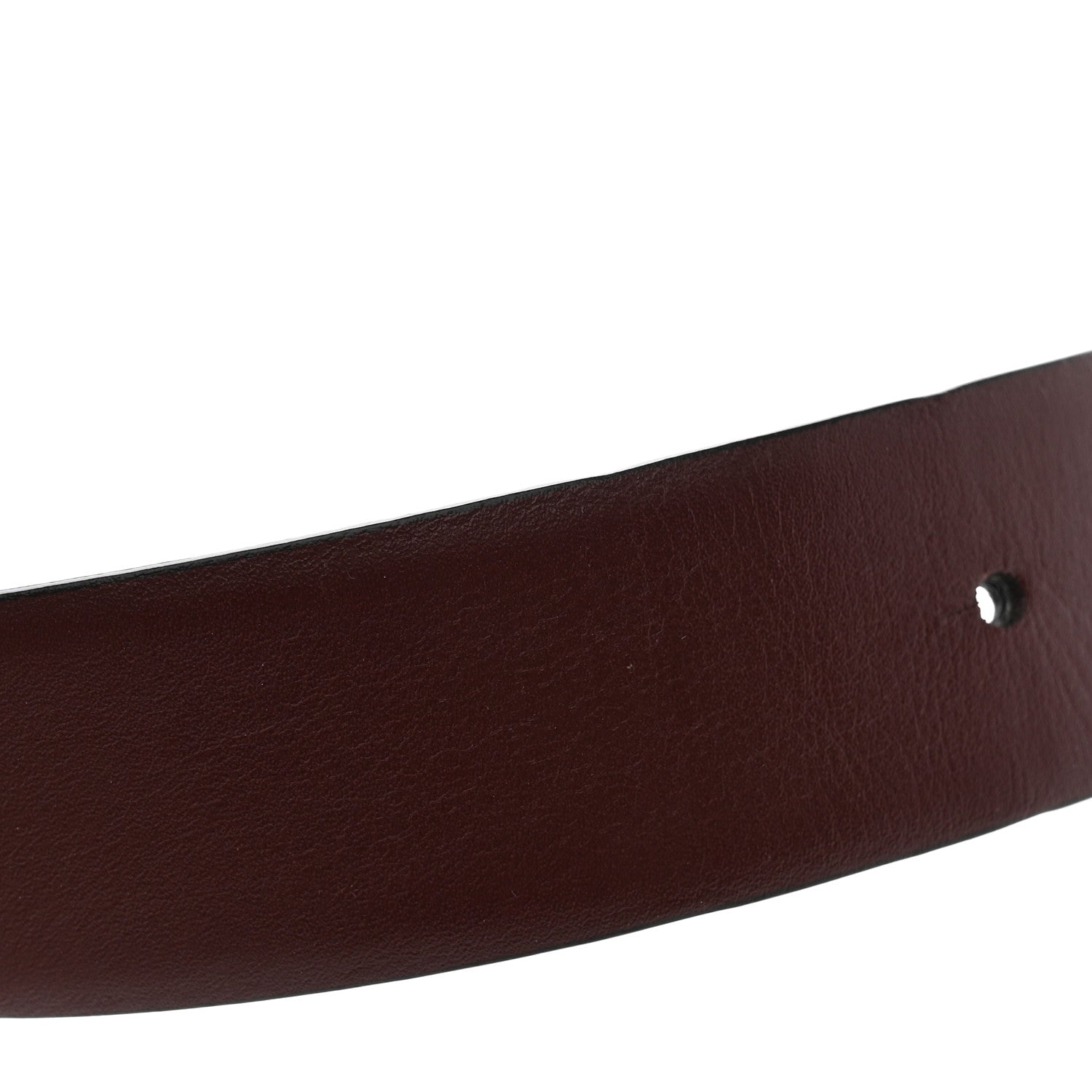 Chanel Calfskin CC Reversible Belt 80/32 Black Burgundy 7 of 8