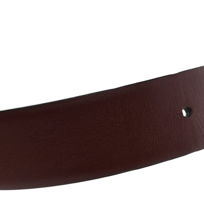 Chanel Calfskin CC Reversible Belt 80/32 Black Burgundy 7 of 8