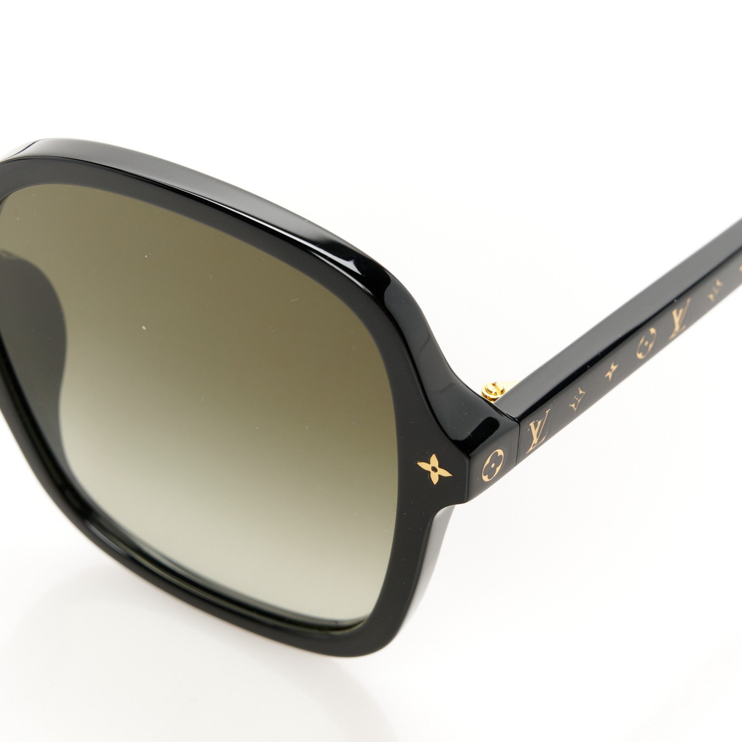 Louis Vuitton Acetate My Monogram Light Square Sunglasses Z1861E Black 7 of 8