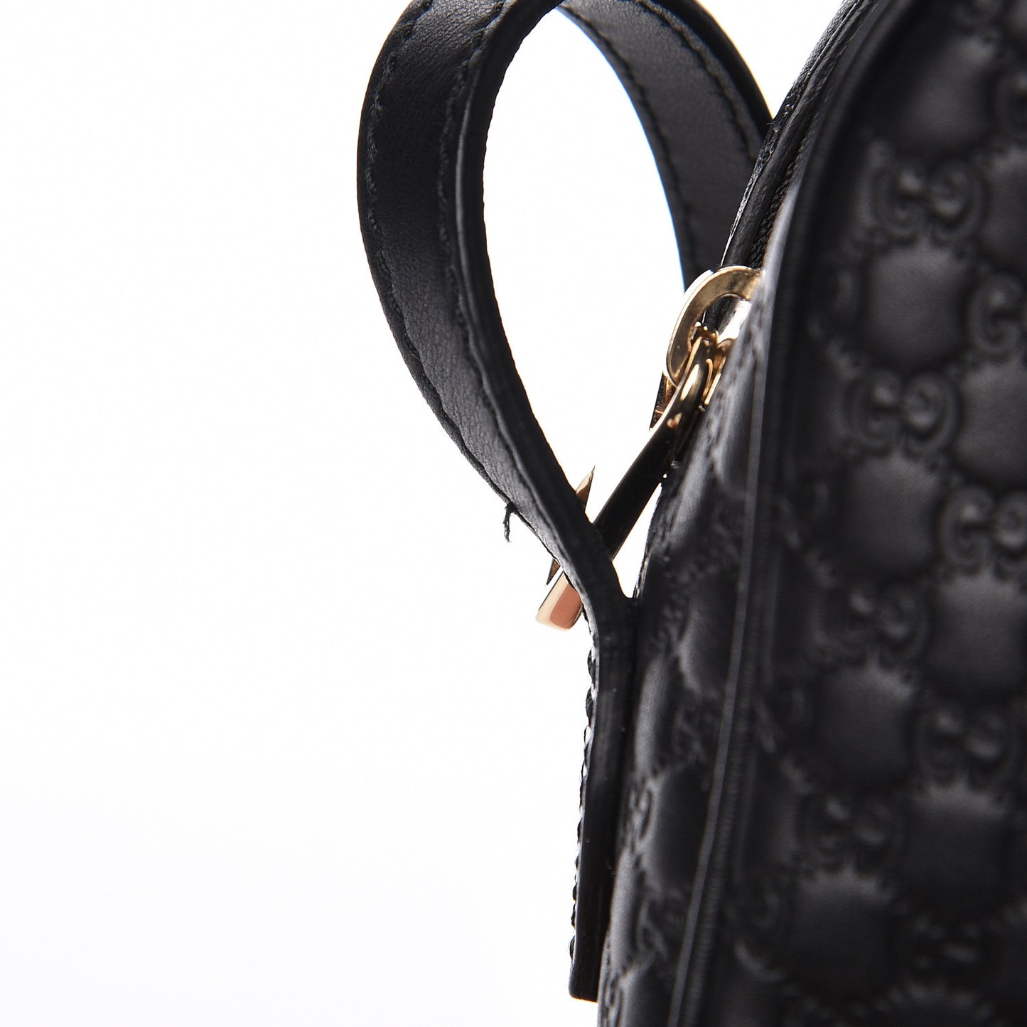 Microguccissima Mini Bree Messenger Bag Black