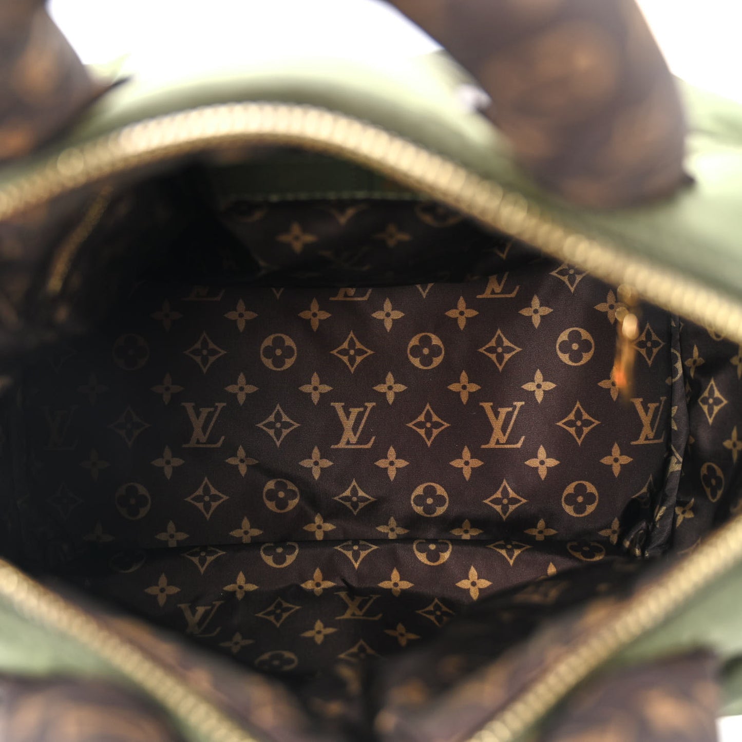 Econyl Mini Monogram Pillow Speedy Bandouliere 25 Khaki