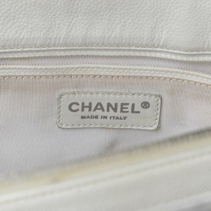 Chanel Caviar Quilted Grand Shopping Tote GST White 9 of 13