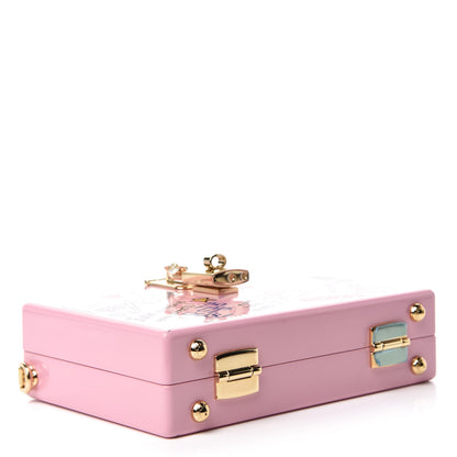 Dolce & Gabbana Acrylic Graffiti Printed Box Crossbody Bag Pink 4 of 15