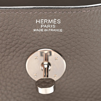 Hermes Taurillon Clemence Lindy 30 Etain 6 of 10