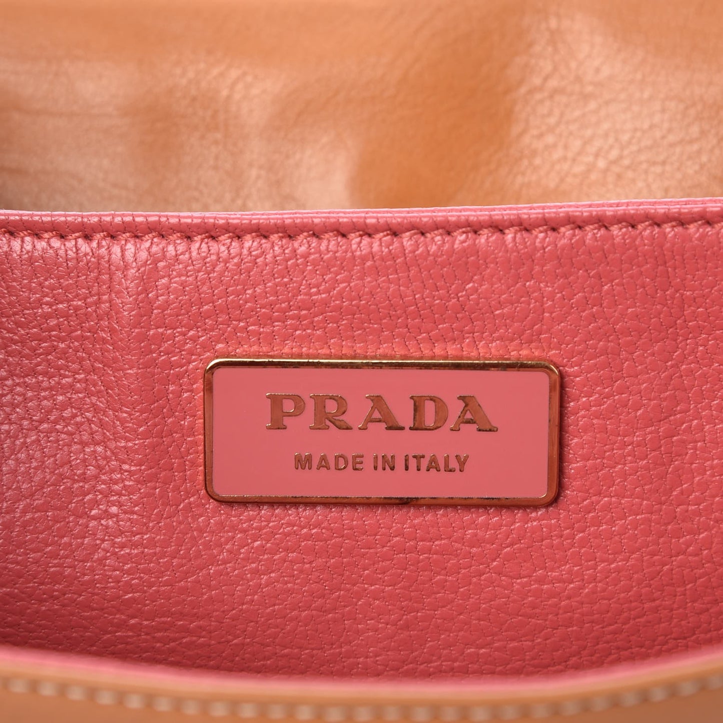 Glace Calfskin Studded Detachable Chain Clutch Tan