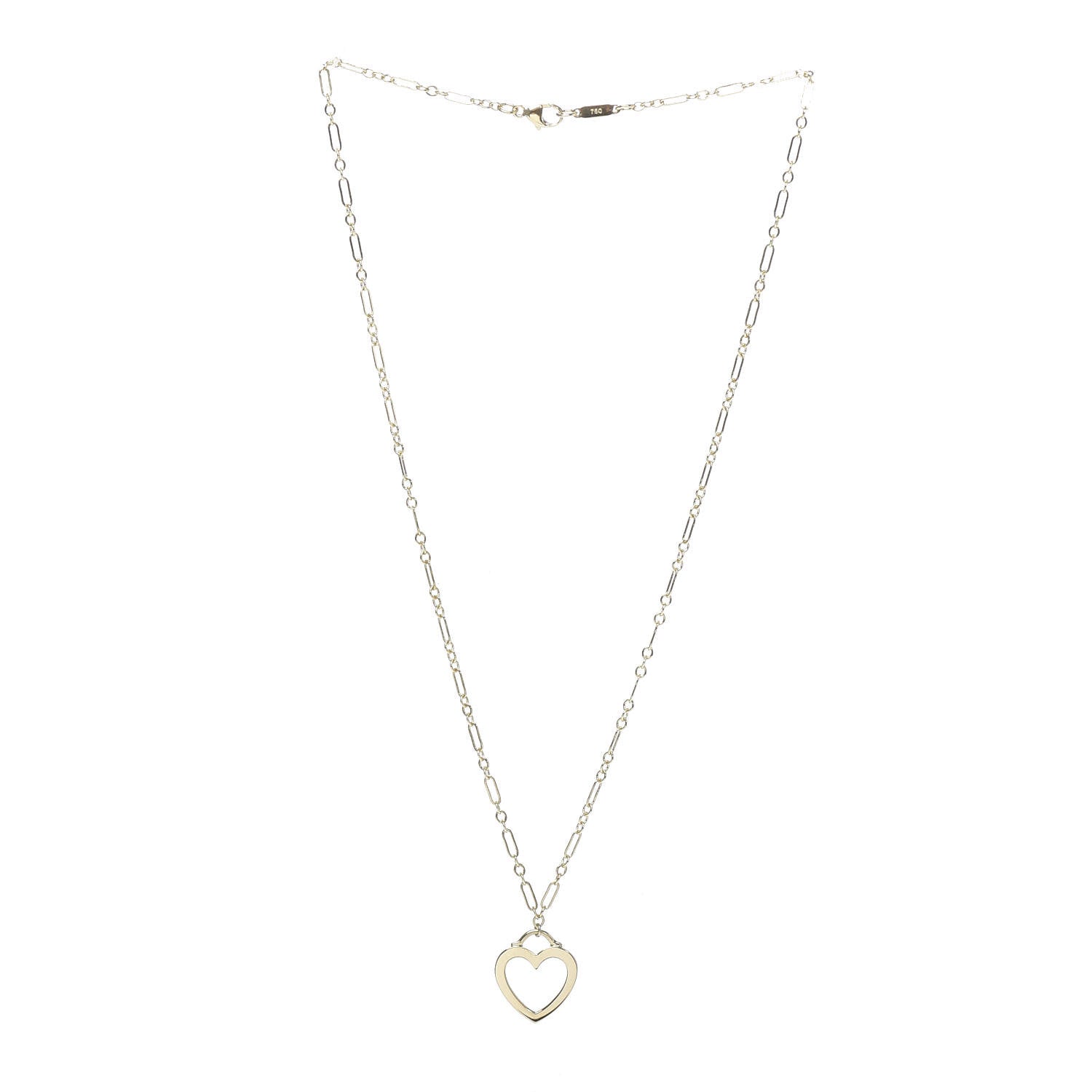 Tiffany 18K Yellow Gold Small Sentimental Heart Pendant Necklace 3 of 6