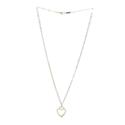 Tiffany 18K Yellow Gold Small Sentimental Heart Pendant Necklace 3 of 6