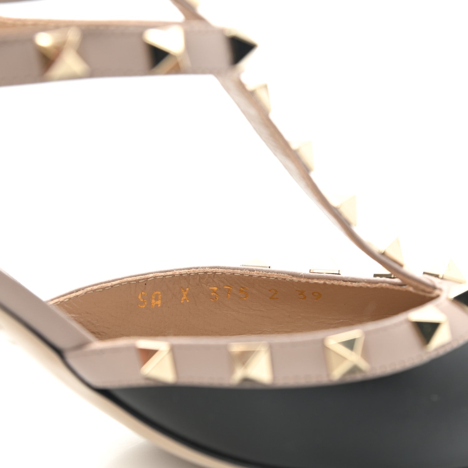 Valentino Garavani Calfskin Nappa Rockstud Ankle Strap 65mm Pumps 39 Black Poudre 8 of 8