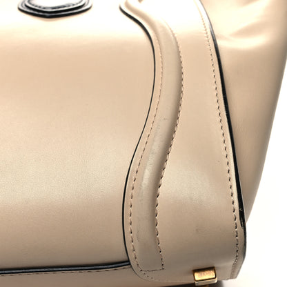 Celine Satin Calfskin Mini Bi-Color Luggage Powder Black 13 of 14