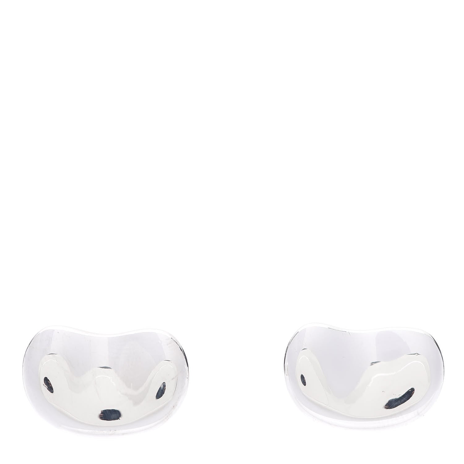 Tiffany Sterling Silver 18mm Elsa Peretti Bean Cufflinks 1 of 6