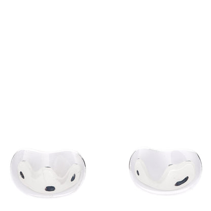 Tiffany Sterling Silver 18mm Elsa Peretti Bean Cufflinks 1 of 6