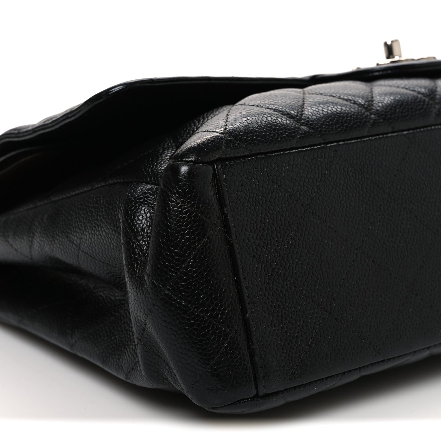 Caviar Quilted Maxi Double Flap Black