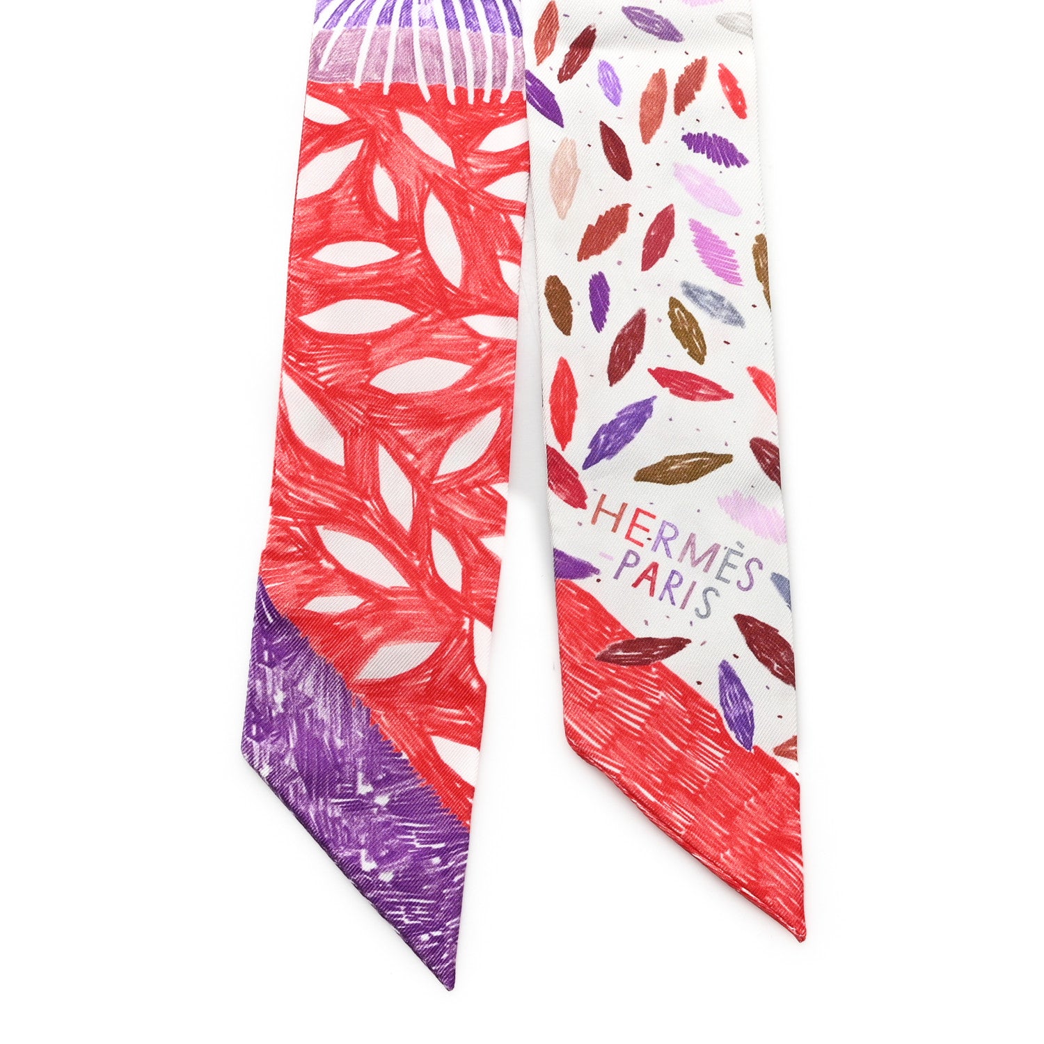 Hermes Silk Chacun Fait Son Nid Twilly 2 of 3