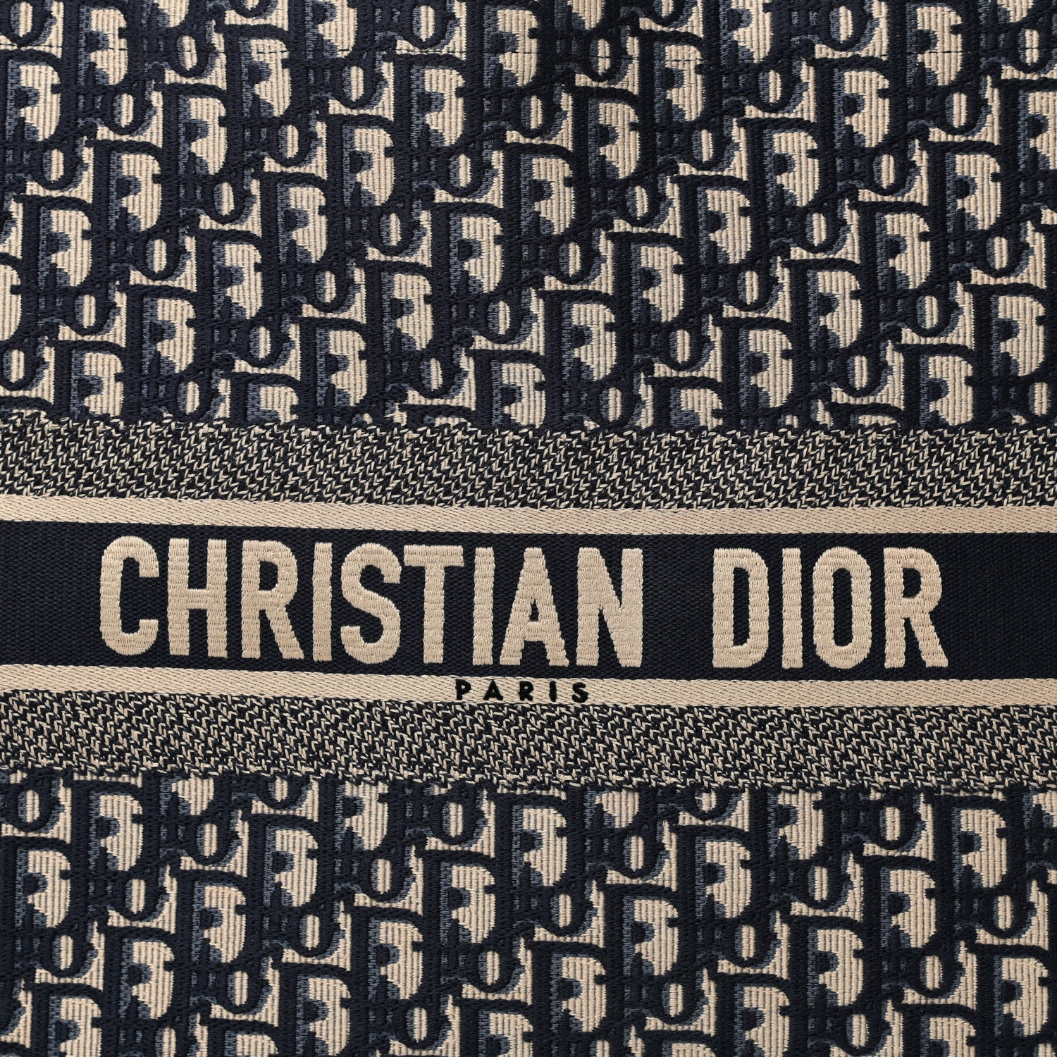 Christian Dior Oblique Large Book Tote Blue Multicolor 8 of 10