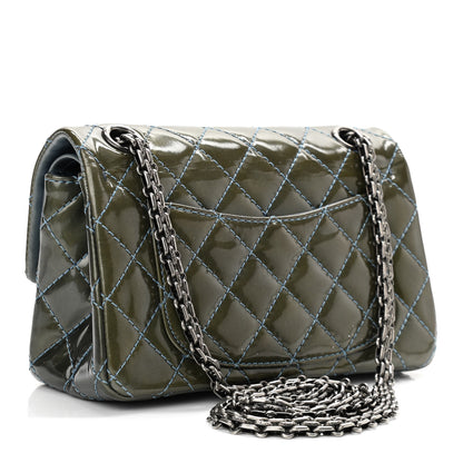 Chanel Patent 2.55 Reissue Flap 224 Blue 3 of 14
