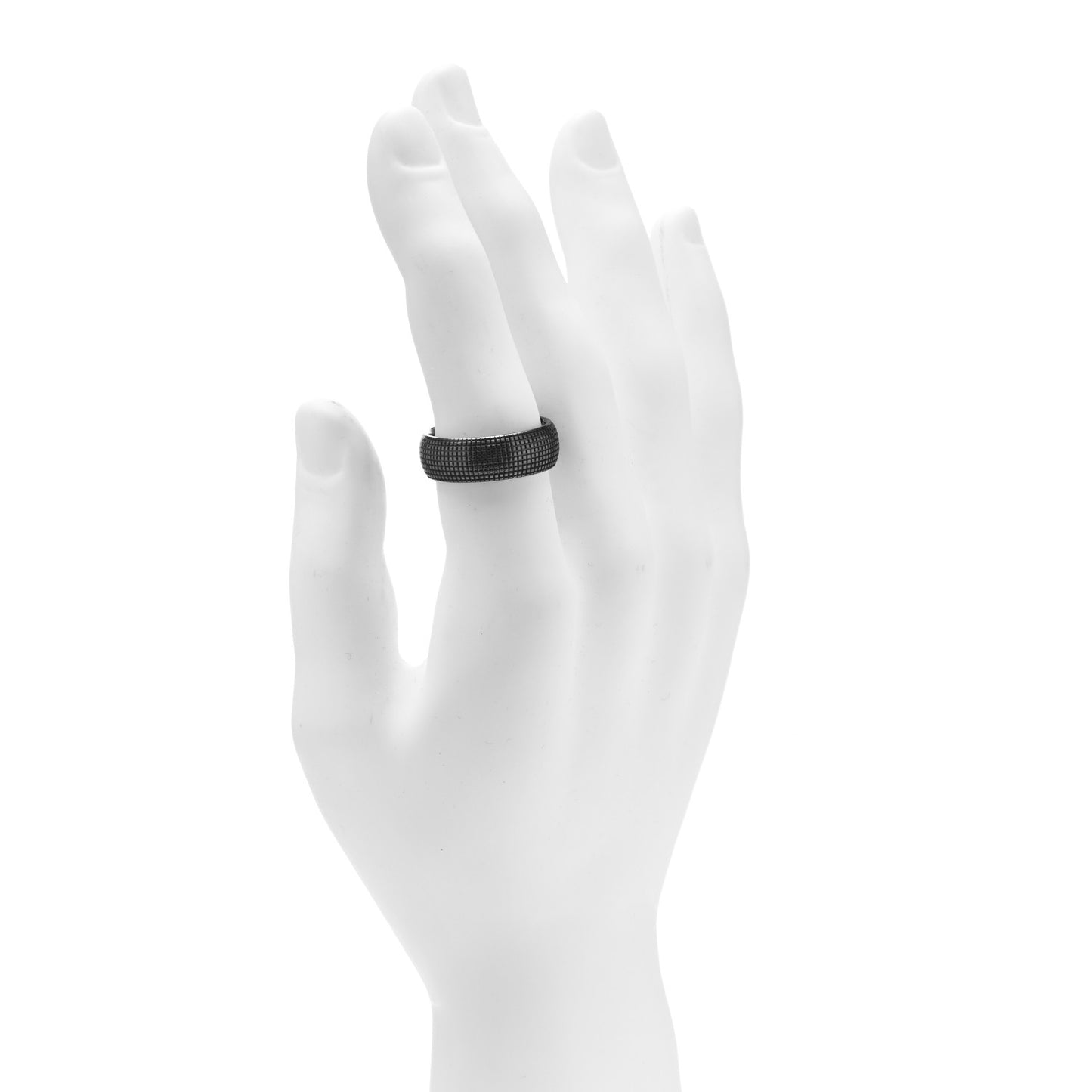 Black Titanium 8mm Sky Band Ring 62 10