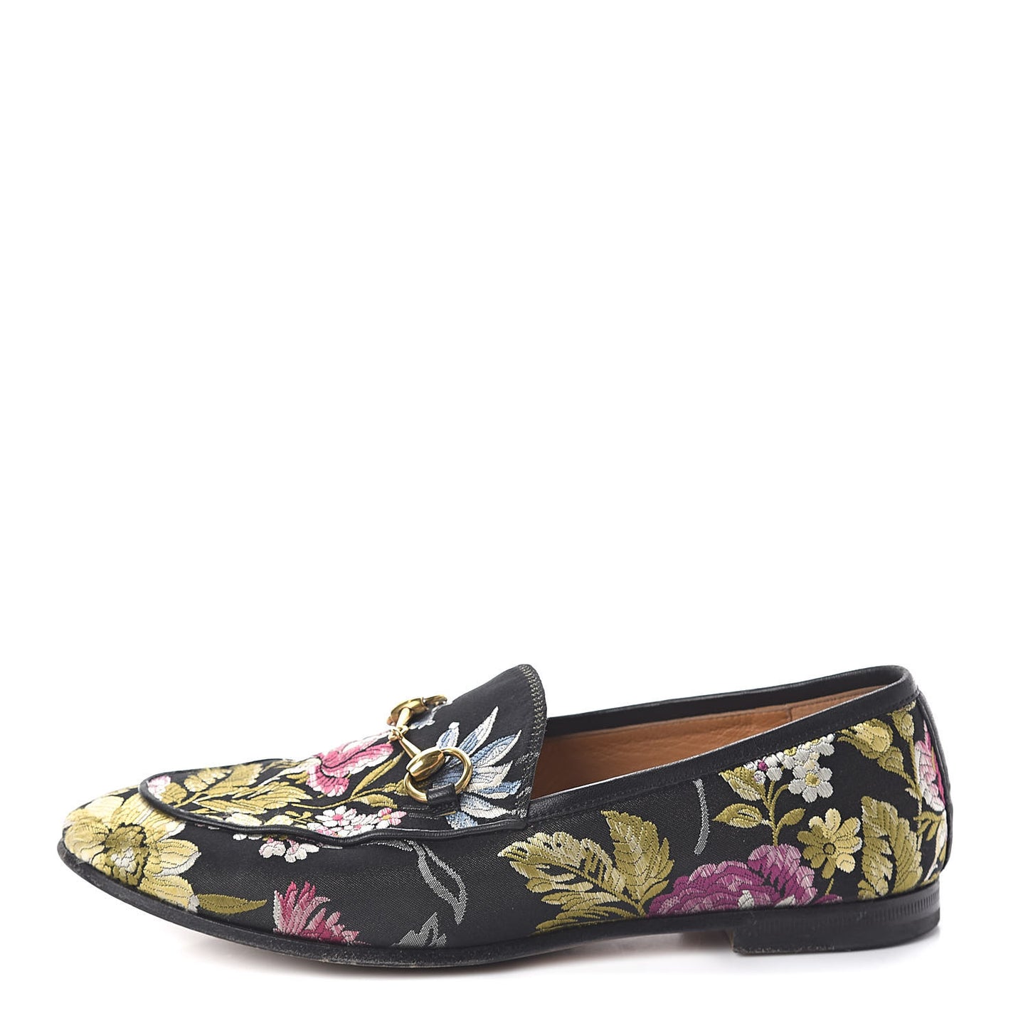 Floral Jacquard Horsebit Womens Jordaan Loafers 36 Multi