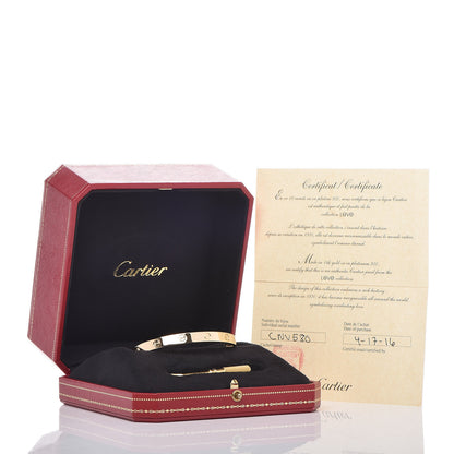 Cartier 18K Yellow Gold LOVE Bracelet 18 7 of 7
