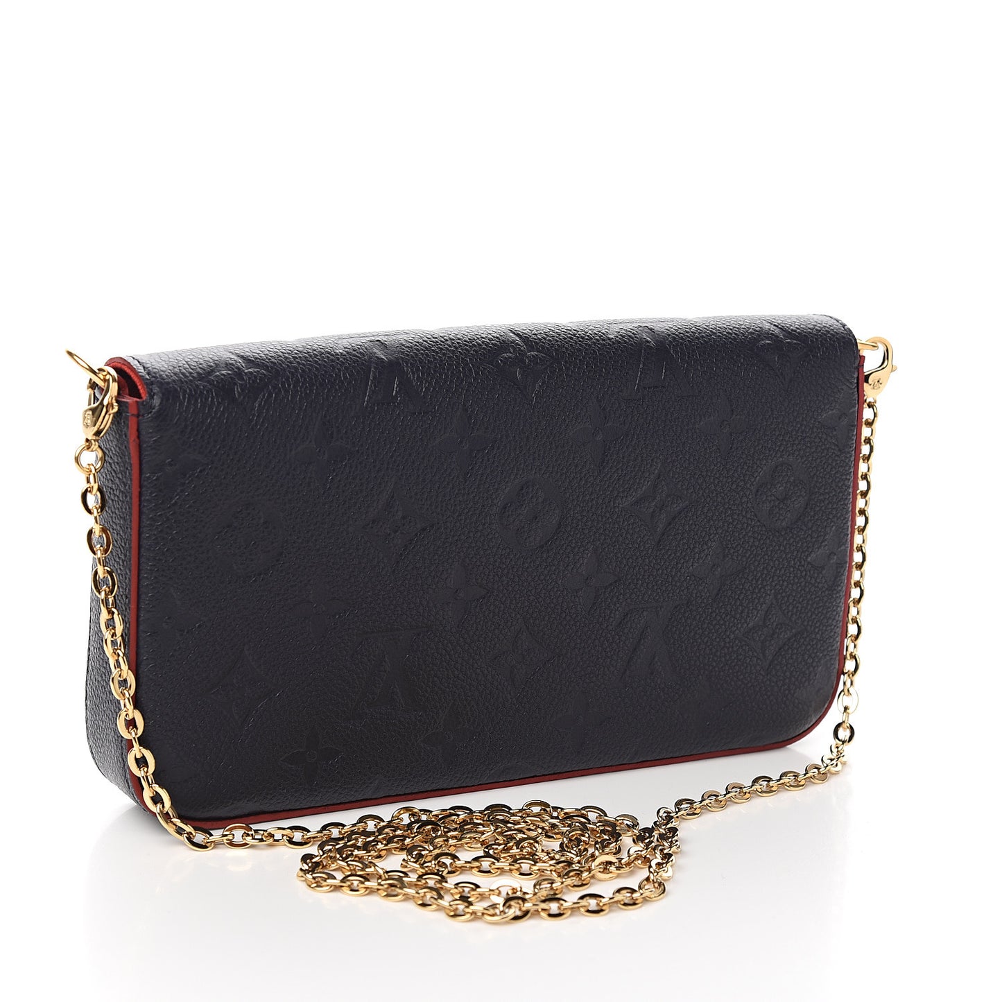 Empreinte Pochette Felicie Chain Wallet Marine Rouge