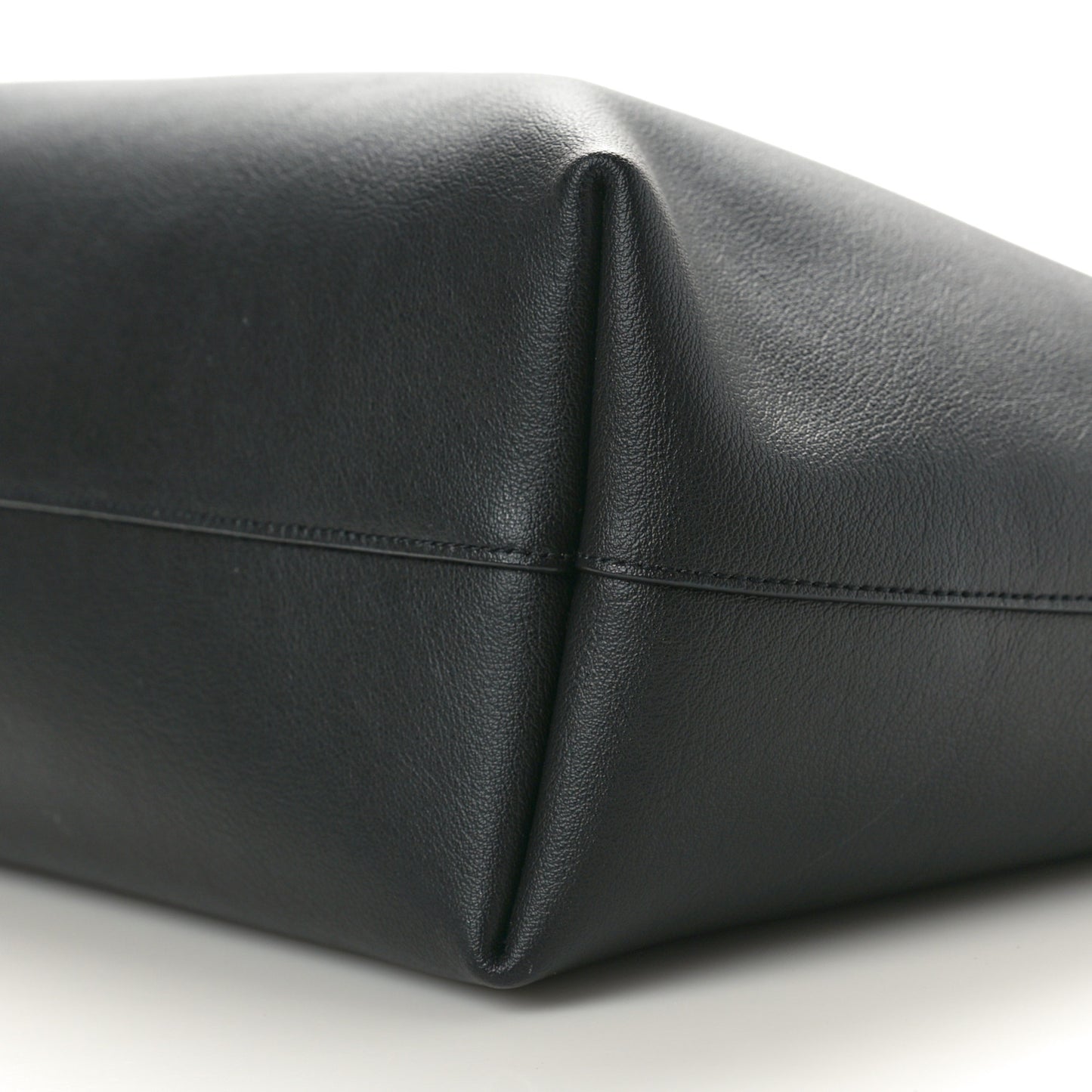 Calfskin Large Shopping Tote Black