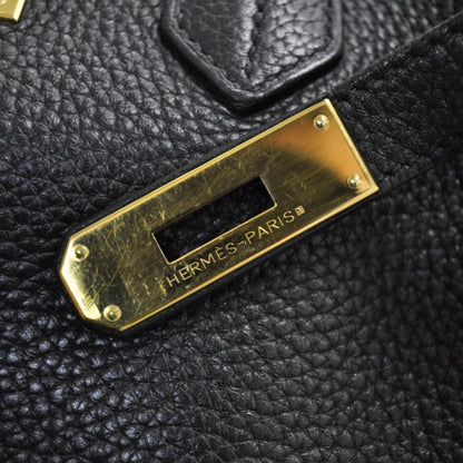 Hermes Taurillon Clemence Birkin 35 Black 10 of 11