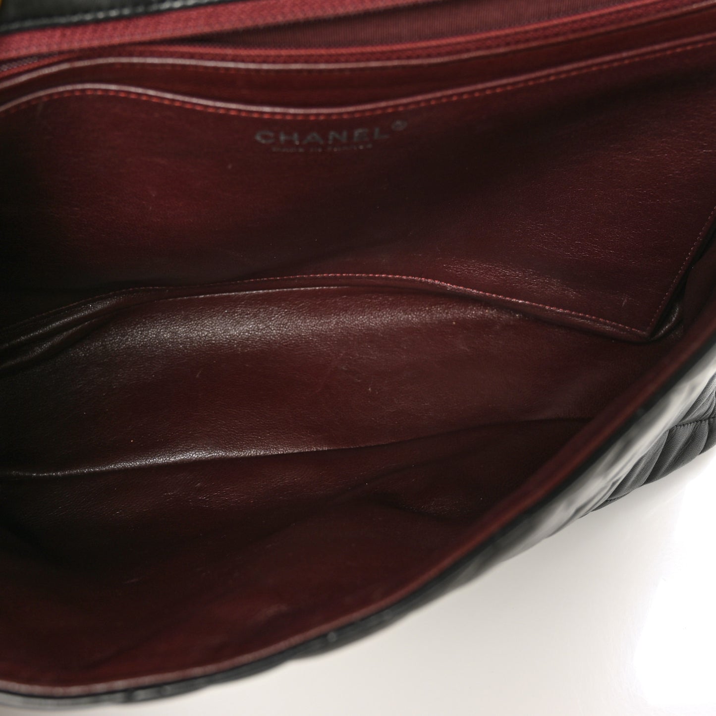 Lambskin Quilted Maxi Single Flap Black