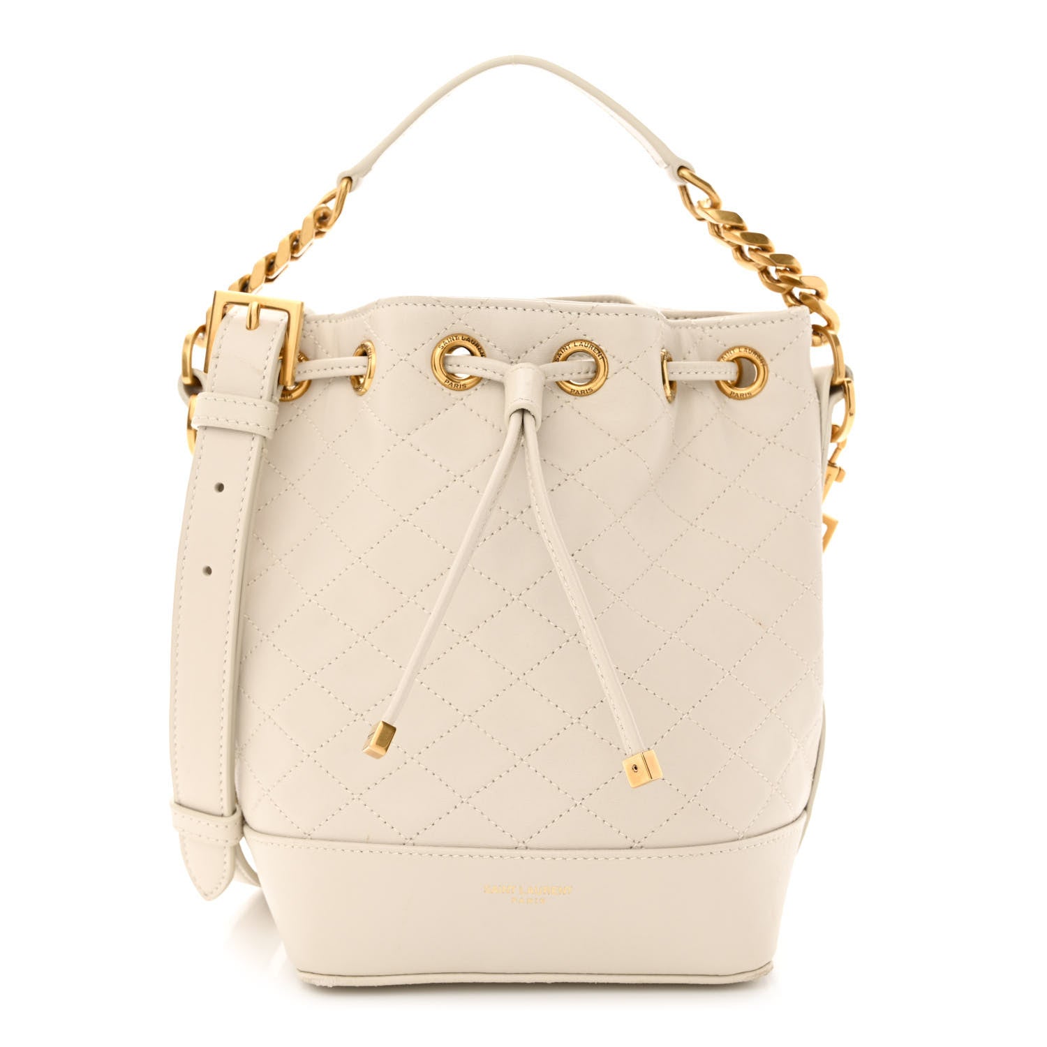 Saint Laurent Lambskin Quilted Small Emmanuelle Bucket Bag Antique Vintage 1 of 10