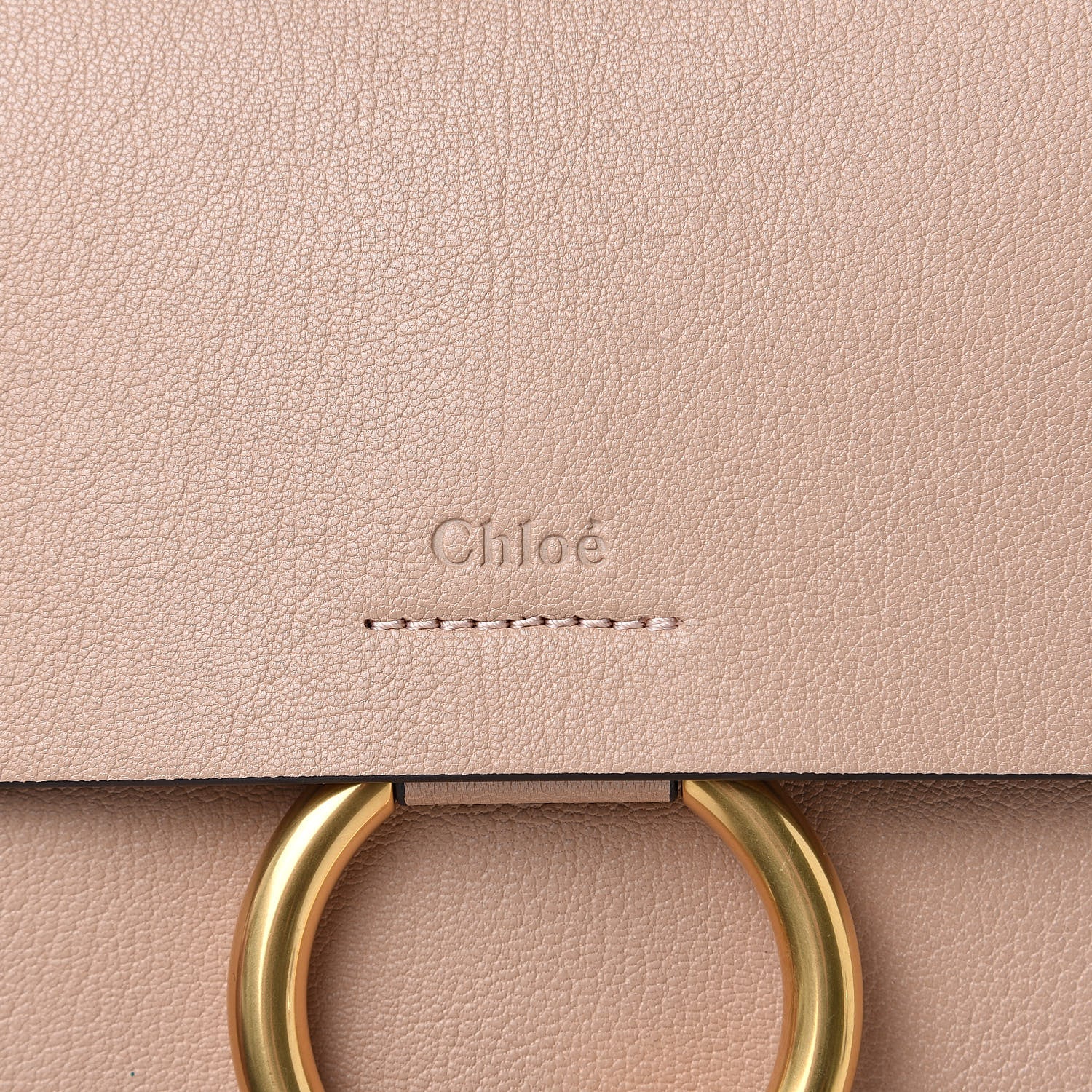 Chloe Goatskin Medium Faye Shoulder Bag Biscotti Beige 7 of 9