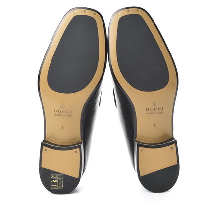 Gucci Goatskin Mens Horsebit Loafers 7 Black 5 of 10