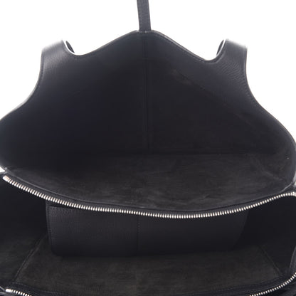 Celine Baby Grained Calfskin Medium Tri-Fold Bag Black 8 of 9