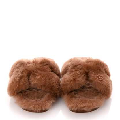 Hermes Woolskin Oran Sandals 37 Naturel 3 of 9