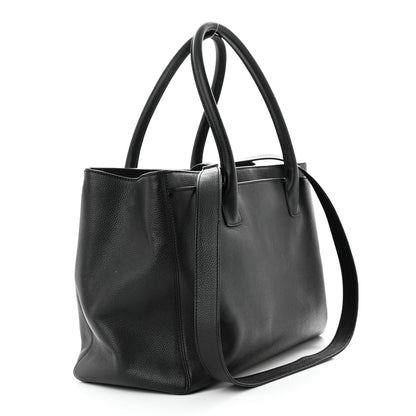 Chanel Calfskin Cerf Executive Shopper Tote Black 3 of 12