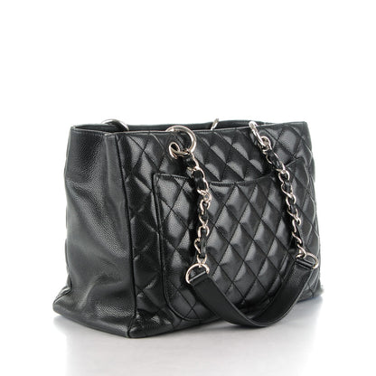 Chanel Caviar Quilted Grand Shopping Tote GST Black 3 of 7