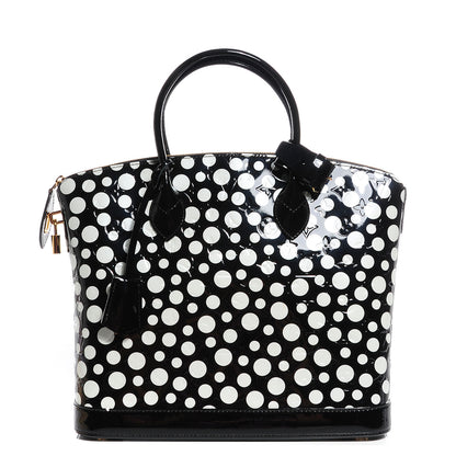 Louis Vuitton Vernis Kusama Infinity Dots Lockit MM Black 1 of 7