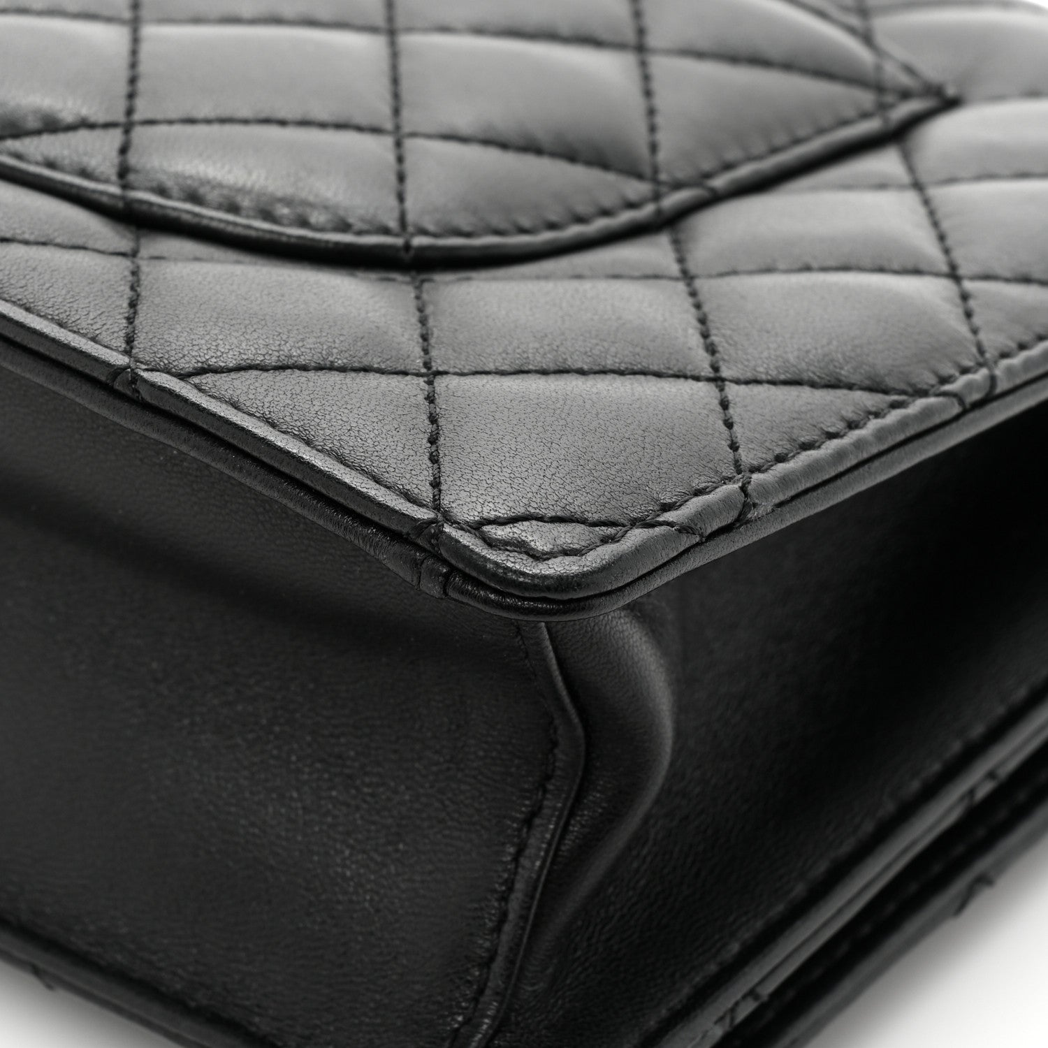 Chanel Lambskin Quilted Fantasy Pearl Flap Black 15 of 15