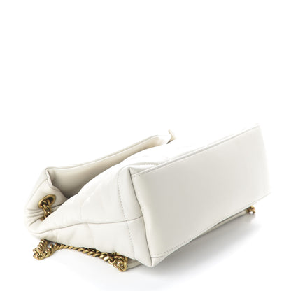 Saint Laurent Lambskin Quilted Small Loulou Puffer Monogram Chain Satchel Crema Soft 4 of 8