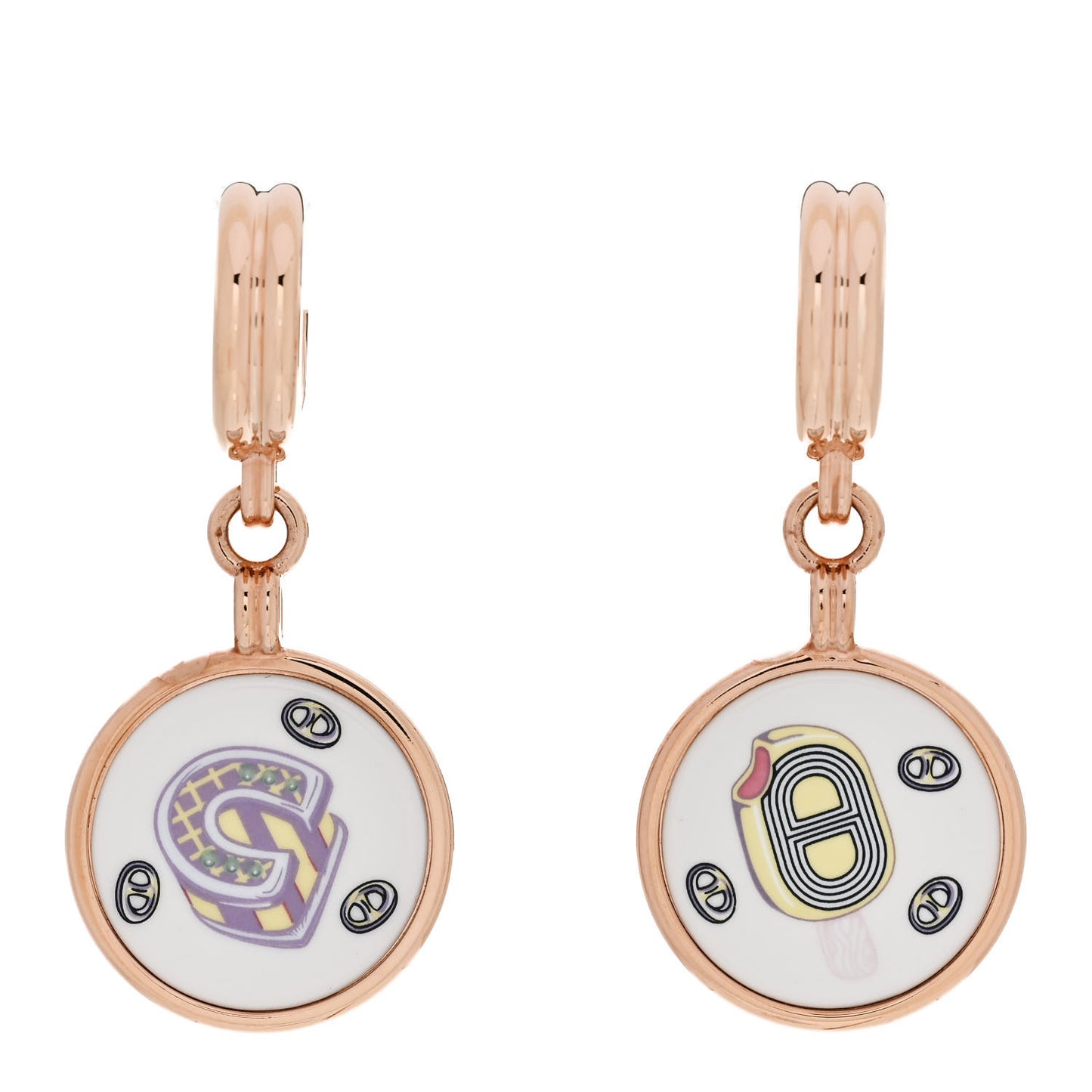 Enamel Funny Ice Cream Earrings Jasmin