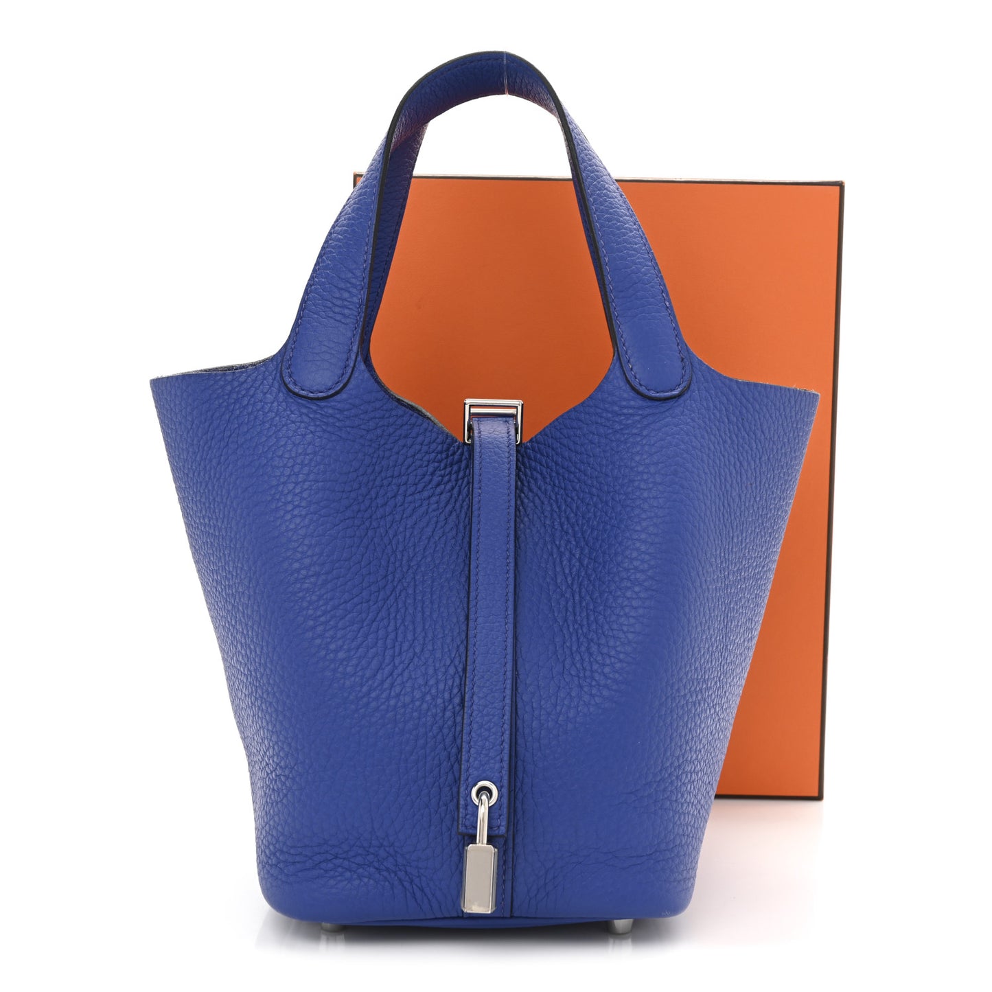 Taurillon Clemence Picotin Lock 18 PM Bleu Royal